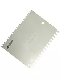 Laastikampa, muovi yleismalli , 4x4 mm ja 6x6 mm hammastus - Laatoitus- ja muuraustyökalut - 2320 - 1