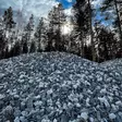 Koristekivi grafiitti - valkoinen 8-16 mm sepeli 800kg suursäkki - Koristekivet - 4000 - 2