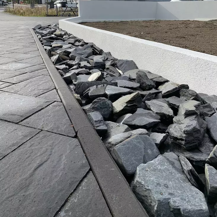 Liuskekivikate, Orivesi musta, 1000 kg, 50-200 mm - Koristekivet - 2960 - 1