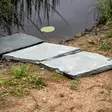Pihalaatta Alta harmaa askelkivi 500x500x30-50 mm luonnonkivilaatta - Askelkivet ja polkukivet - 3011 - 7