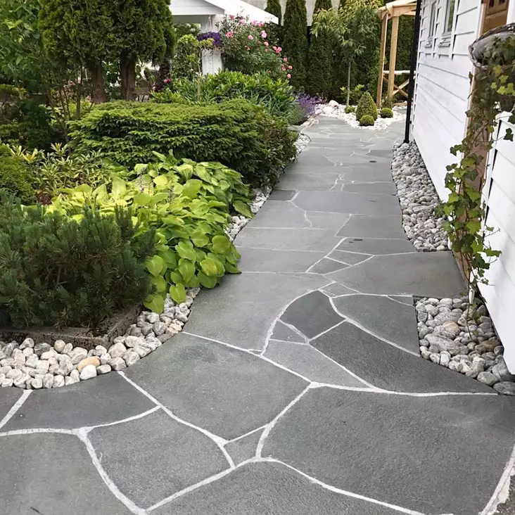 Liuskekivi, Altan harmaa 3-4 cm, 5m2 pakkaus, Alta XL pihakivi - Liuskekivet - 1131 - 1