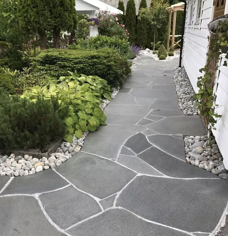 Liuskekivi, Altan harmaa 3-4 cm, 5m2 pakkaus, Alta XL pihakivi - Liuskekivet - 1131 - 1