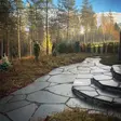 Liuskekivi, Alta harmaa 2-3 cm Pihakivi, 20 m2 pakkaus - Liuskekivet - 2562 - 60
