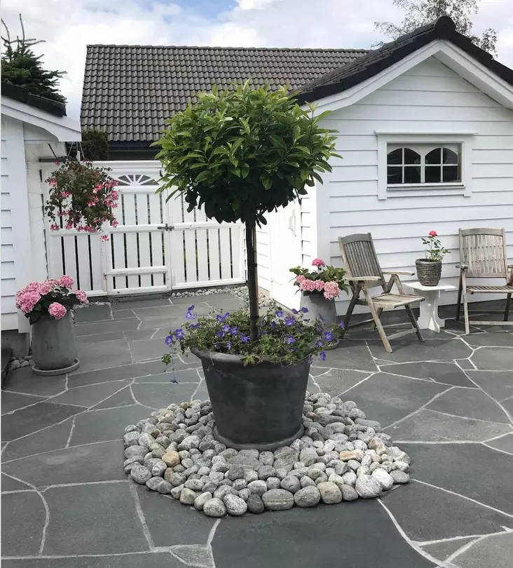 Liuskekivi, Alta harmaa 2-3 cm Pihakivi, 20 m2 pakkaus - Liuskekivet - 2562 - 1