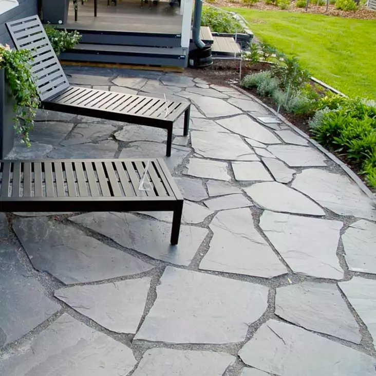 Liuskekivi Sisu, Oriveden musta 3-5 cm, Pihakivi, 5m2 pakkaus - Liuskekivet - 1952 - 1