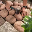 Seulanpääkivi 5-10 cm Punainen luonnonkivi, 1000kg suursäkki - Seulanpää- ja mukulakivet - 3013 - 4