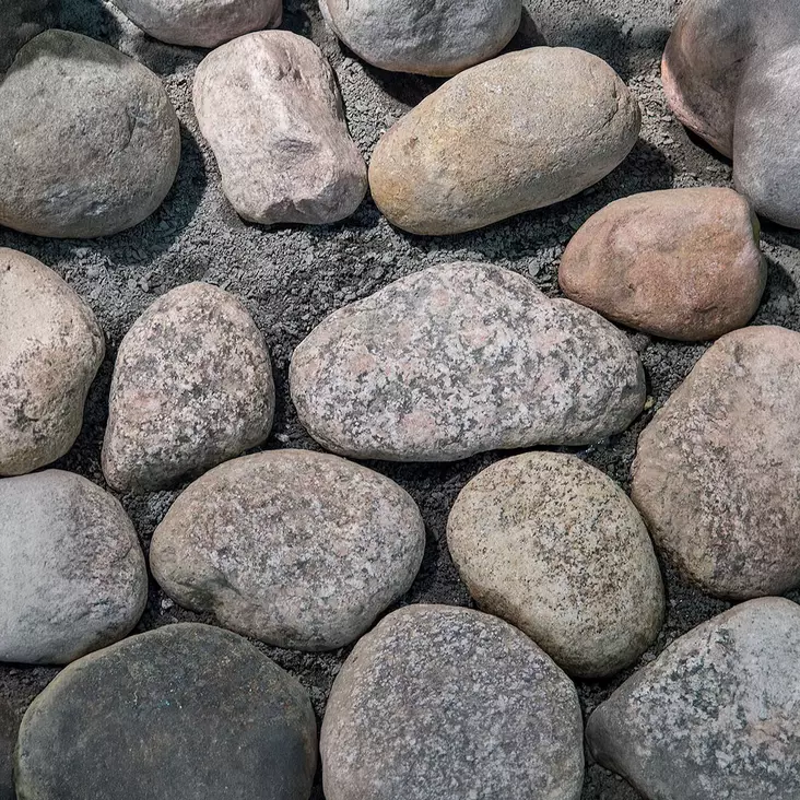 Seulanpääkivi 10-15 cm Harmaa luonnonkivi, 1000kg suursäkki - Seulanpää- ja mukulakivet - 1153 - 1
