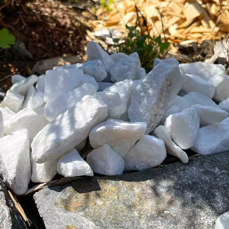 Koristekivi valkoinen Lasa Marmori 16-32 mm, 1000 kg suursäkki - Koristekivet - 4004 - 1