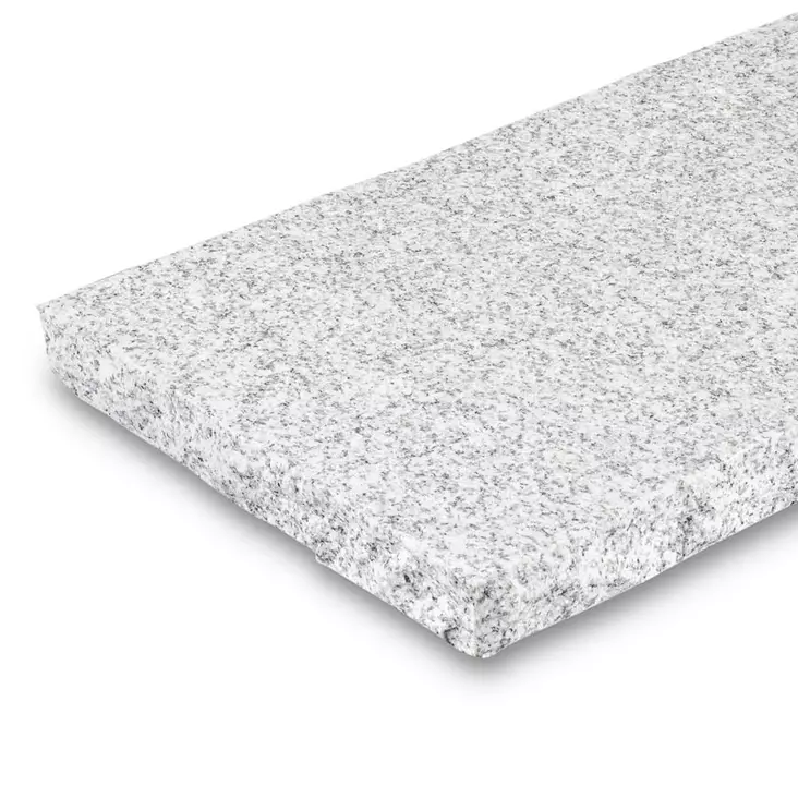 Askellaatta harmaa graniitti, luonnonkivilaatta 60x23x3 cm poltettu pinta - Askelkivet ja polkukivet - 3035 - 1