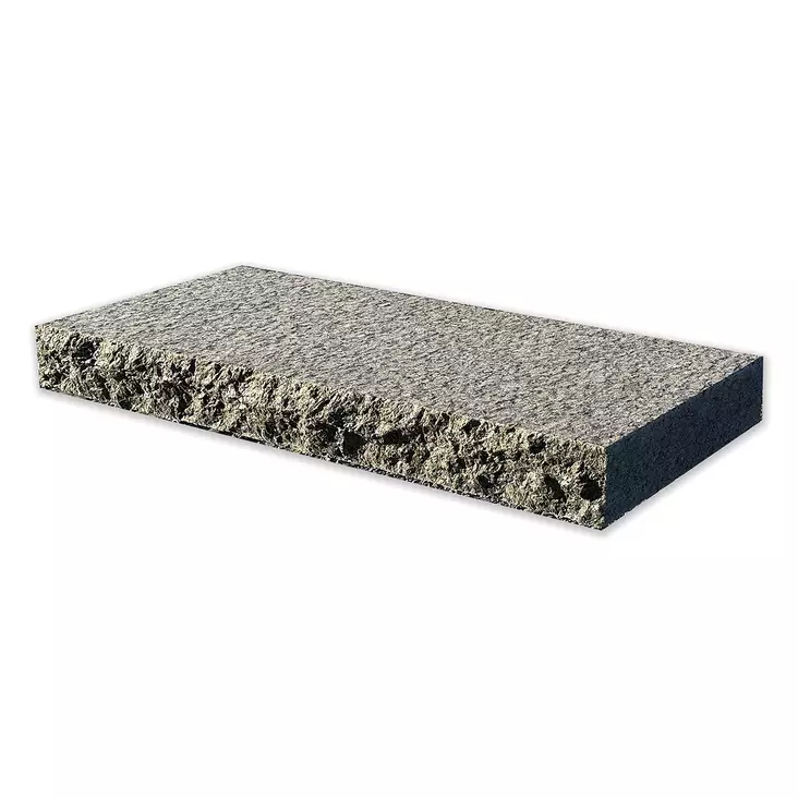 Porraskivi Graniittiporras Ylämaan tumma, lohkottu etupinta, 1200x410x130 mm - Porraskivet - 4155 - 1