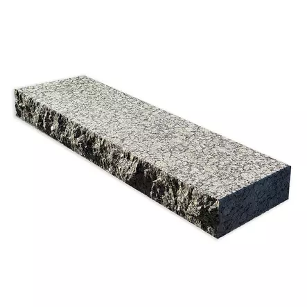 Porraskivi Graniittiporras Ylämaan ruskea, lohkottu etupinta, 1200x410x130 mm - Porraskivet - 4156 - 1