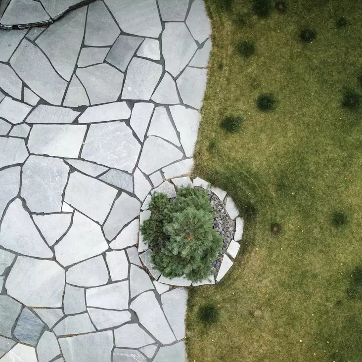 Liuskekivi, Altan harmaa kalibroitu 2cm luonnonkivi - Liuskekivet - 4046 - 1