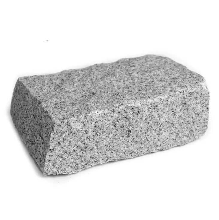 Graniitti Harmaa Matala Nupukivi, 8x14 x22 cm Kurun harmaa - Noppakivet ja nupukivet - 3097 - 1