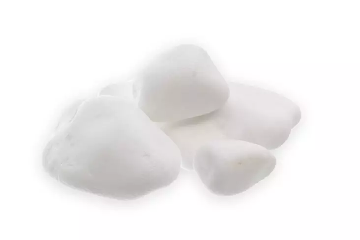 Koristekivi, valkoinen marmori 3-6 cm, 20 kg - Koristekivet - 1207 - 1