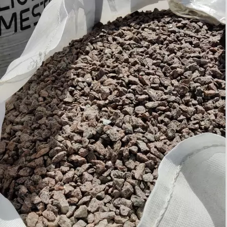 Koristekivi, punainen graniitti, sepeli 8-16 mm, 1000 kg suursäkki - Koristekivet - 1388 - 1