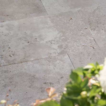 Travertiinilaatta, MOE 4040 beige, 406x610x30mm, antik - Pihakivet - 4368 - 1