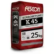 Kiinnityslaasti, Fescon Korrobetoni K45, 25 kg - Kiinnityslaastit - 1559 - 1