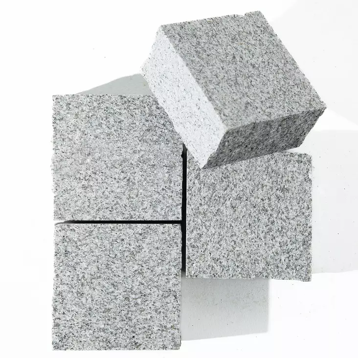 Graniitti Noppakivi Mitallistettu Kurun Harmaa | Poltettu yläpinta - Noppakivet ja nupukivet - 4269 - 1