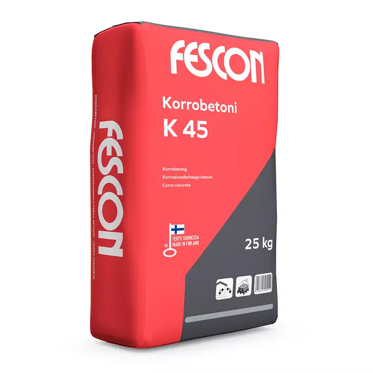 Kiinnityslaasti, Fescon Korrobetoni K45, 25 kg - Kiinnityslaastit - 1559 - 3