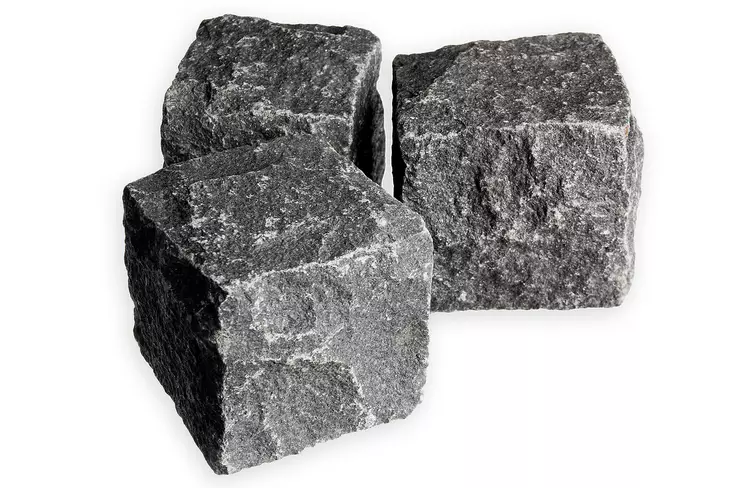 Noppakivi Korpilahden musta 10x10x10 cm kotimainen luonnonkivi - Noppakivet ja nupukivet - 4119 - 1